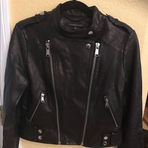 Andrew Marc Women's Leather Moto Jacket